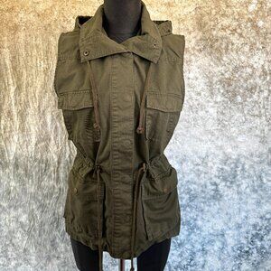 🪩 Love Tree Olive Green Utility Vest - M